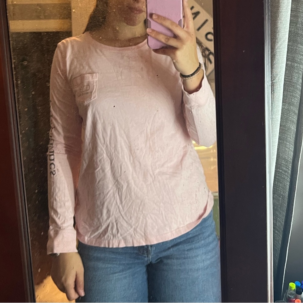Vineyard Vines Light Pink Long Sleeve Tee